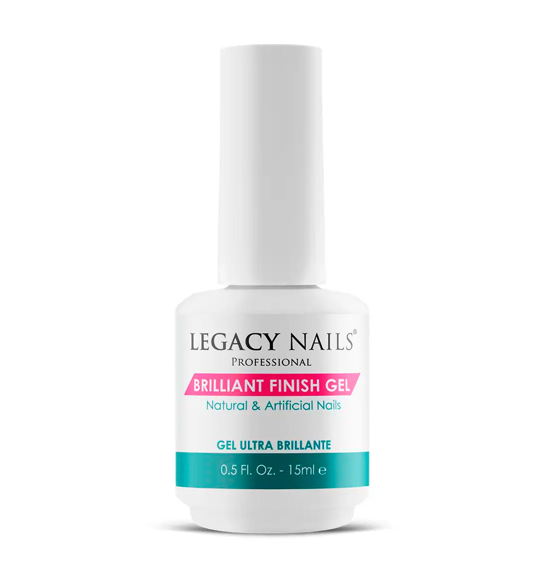 Brilliant finish gel top coat