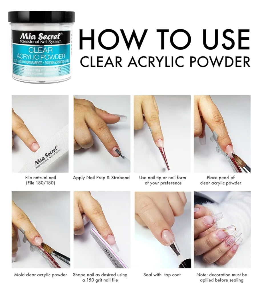 Acrílico clear 4oz
