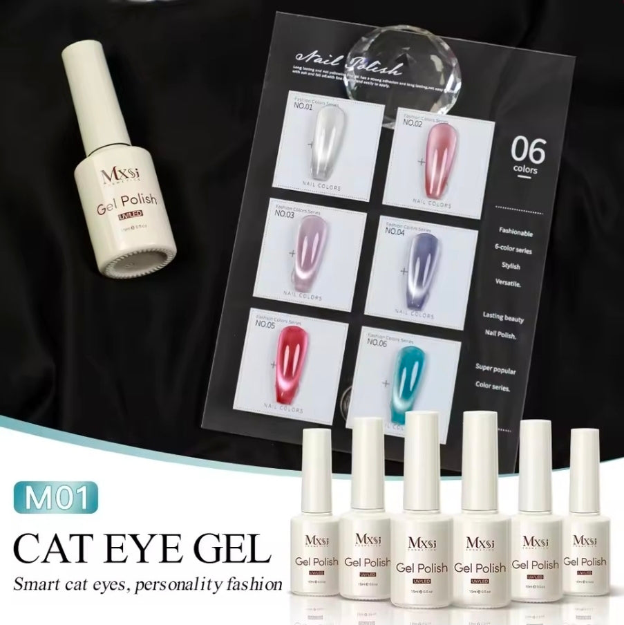 Cat eye gel 6 colors
