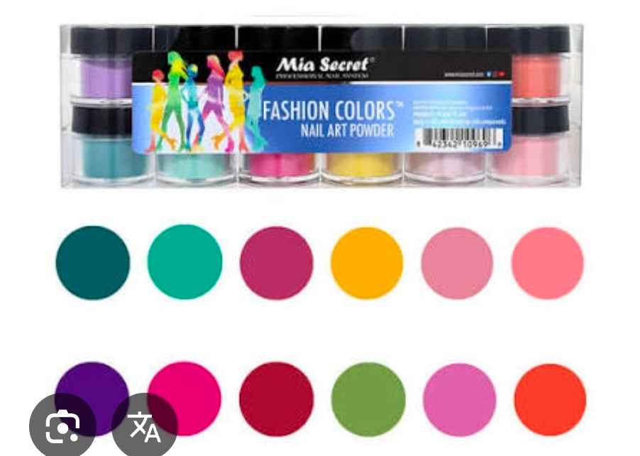 Powder collection 12 colors " Fashion colors " Mia Secret