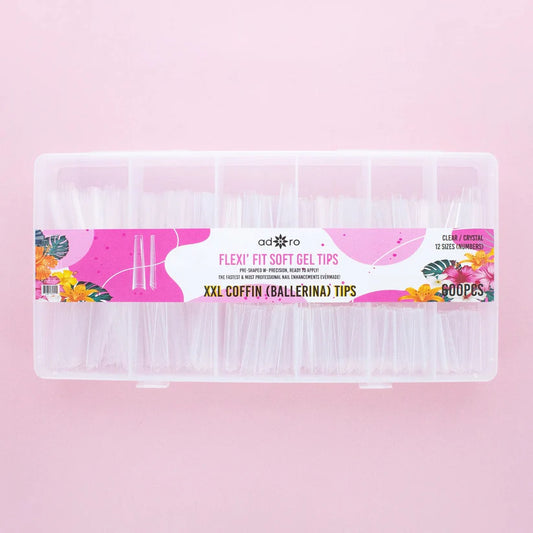 Soft gel tips 500pcs Coffin xxl