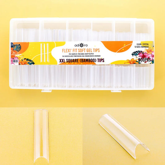 Adoro Soft Gel tips 600pcs square xxl