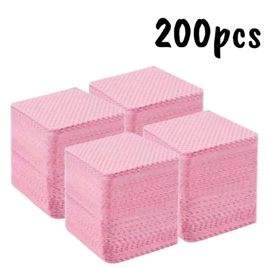 200 nail wipes pink