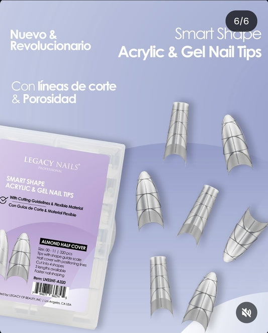 Acrylic and Gel tips 240pzs. Almond