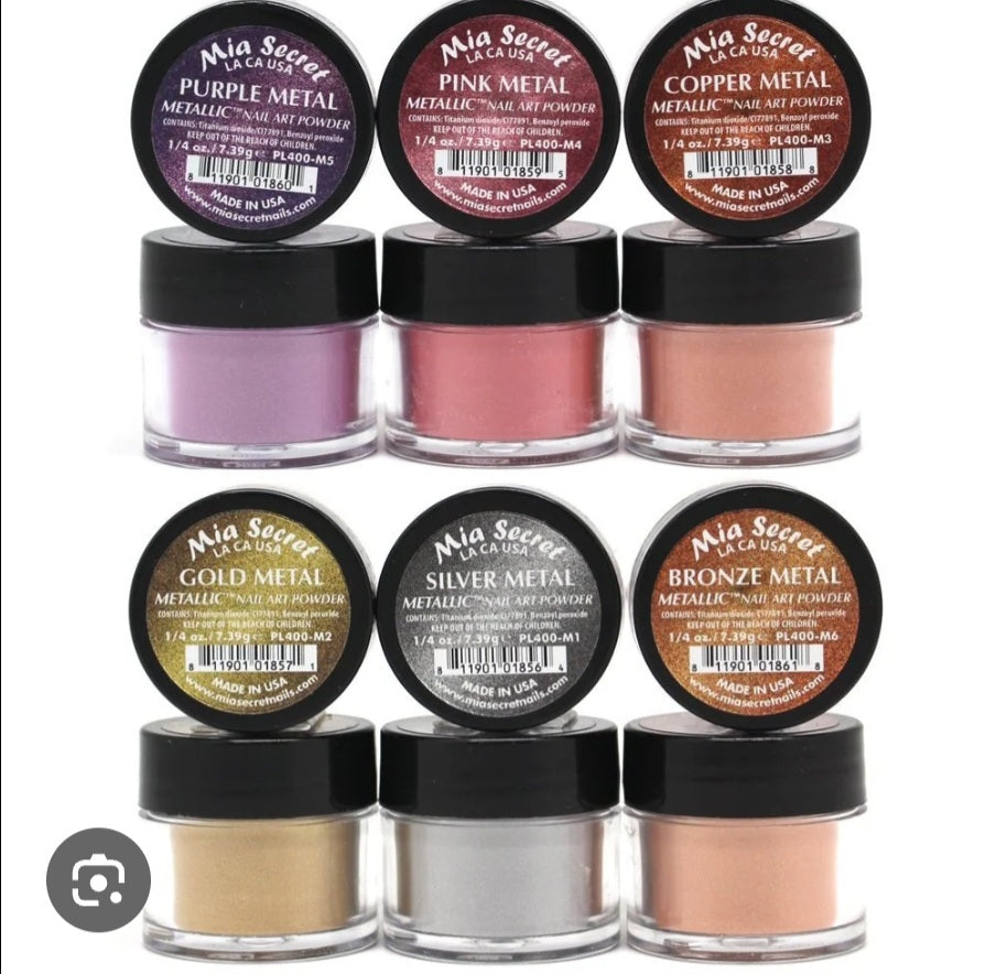 Powder collection 6 pcs " Metalic" Mia Secret